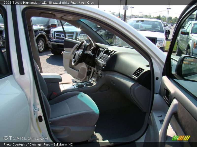 Blizzard White Pearl / Ash Gray 2008 Toyota Highlander 4WD