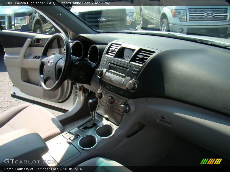 Blizzard White Pearl / Ash Gray 2008 Toyota Highlander 4WD