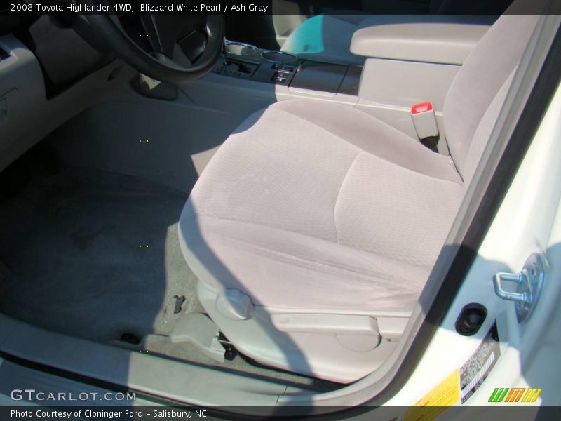 Blizzard White Pearl / Ash Gray 2008 Toyota Highlander 4WD