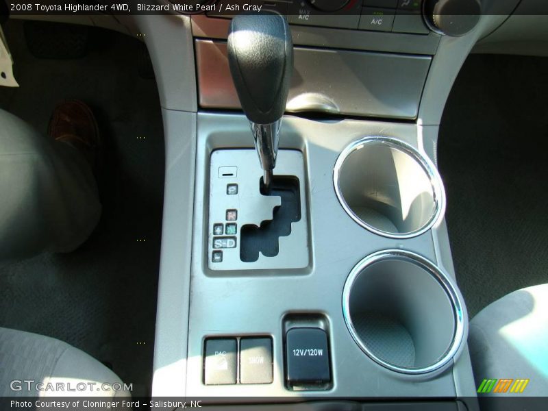 Blizzard White Pearl / Ash Gray 2008 Toyota Highlander 4WD