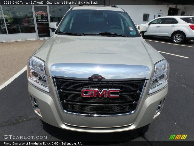 Champagne Silver Metallic / Jet Black 2013 GMC Terrain SLT AWD