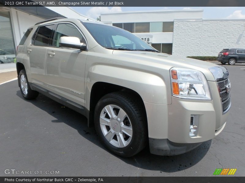 Champagne Silver Metallic / Jet Black 2013 GMC Terrain SLT AWD
