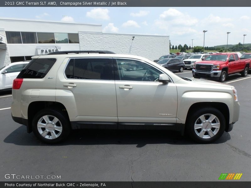 Champagne Silver Metallic / Jet Black 2013 GMC Terrain SLT AWD