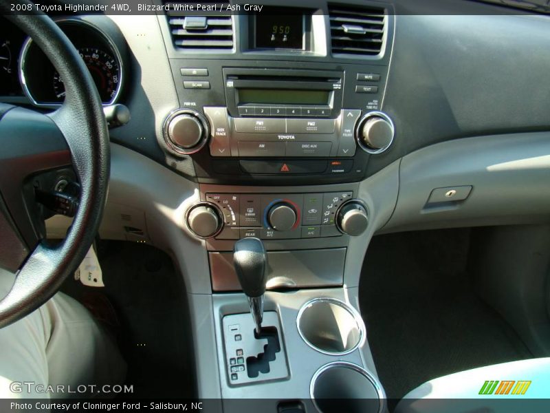 Blizzard White Pearl / Ash Gray 2008 Toyota Highlander 4WD