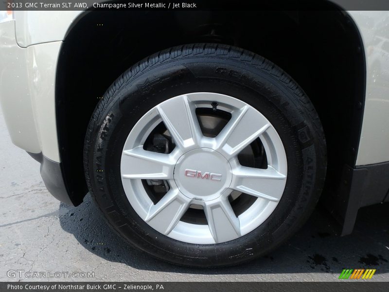 Champagne Silver Metallic / Jet Black 2013 GMC Terrain SLT AWD