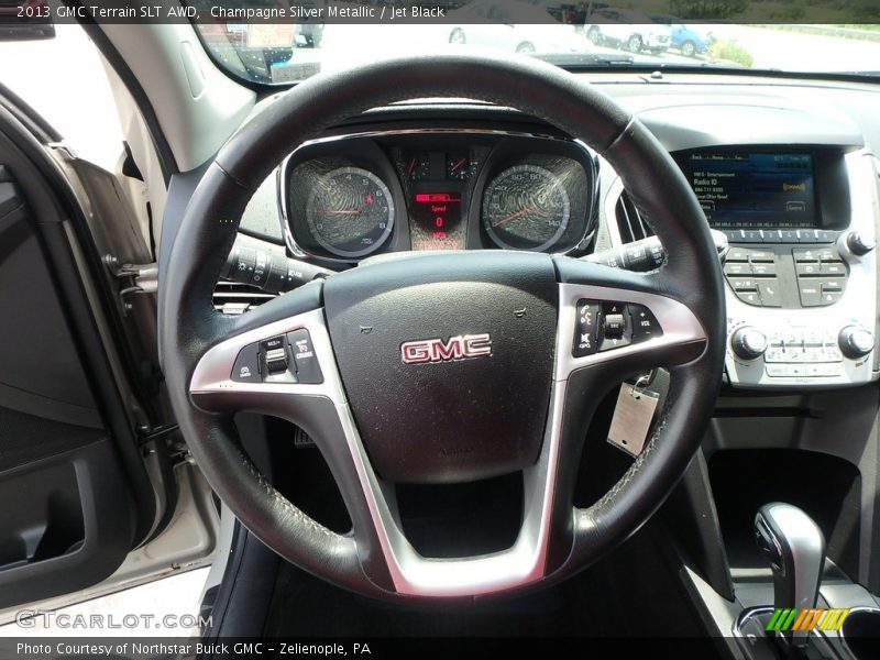 Champagne Silver Metallic / Jet Black 2013 GMC Terrain SLT AWD