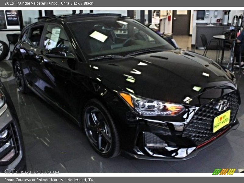 Ultra Black / Black 2019 Hyundai Veloster Turbo
