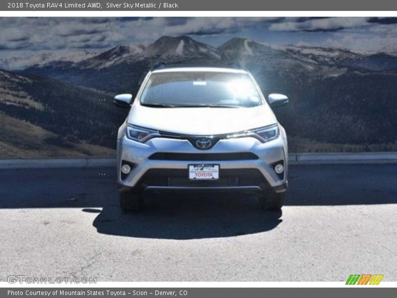 Silver Sky Metallic / Black 2018 Toyota RAV4 Limited AWD