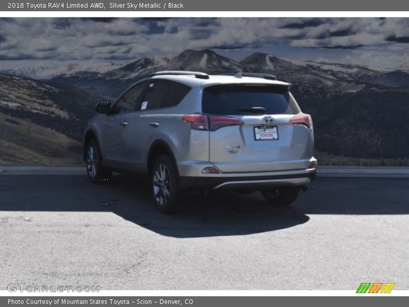 Silver Sky Metallic / Black 2018 Toyota RAV4 Limited AWD