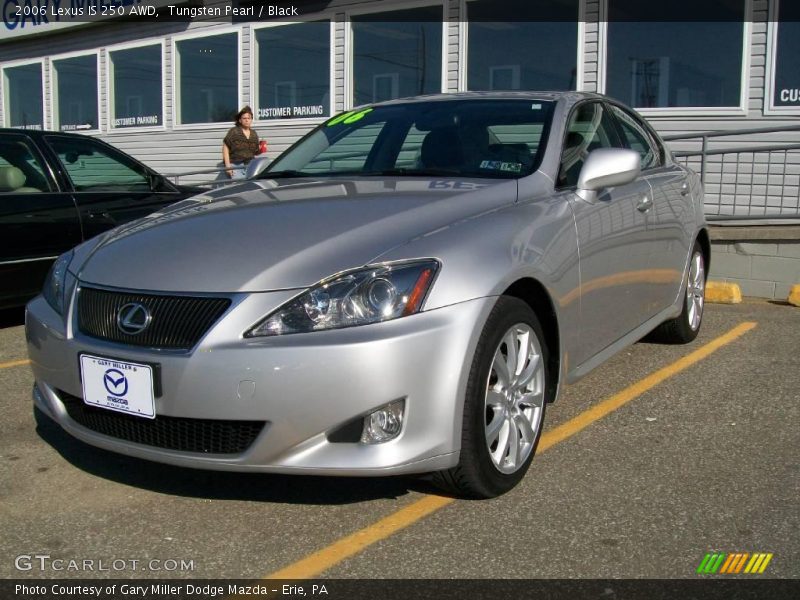 Tungsten Pearl / Black 2006 Lexus IS 250 AWD