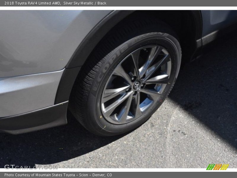 Silver Sky Metallic / Black 2018 Toyota RAV4 Limited AWD