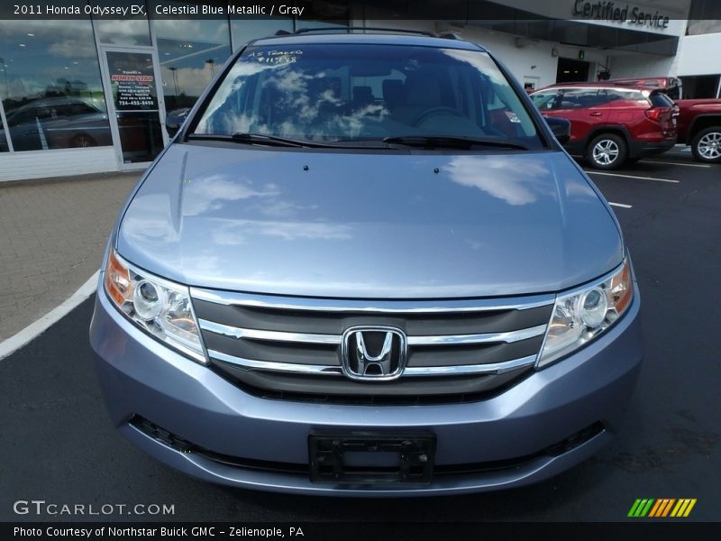 Celestial Blue Metallic / Gray 2011 Honda Odyssey EX