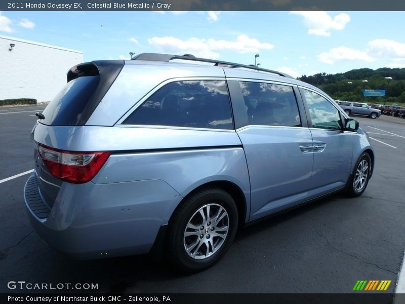 Celestial Blue Metallic / Gray 2011 Honda Odyssey EX