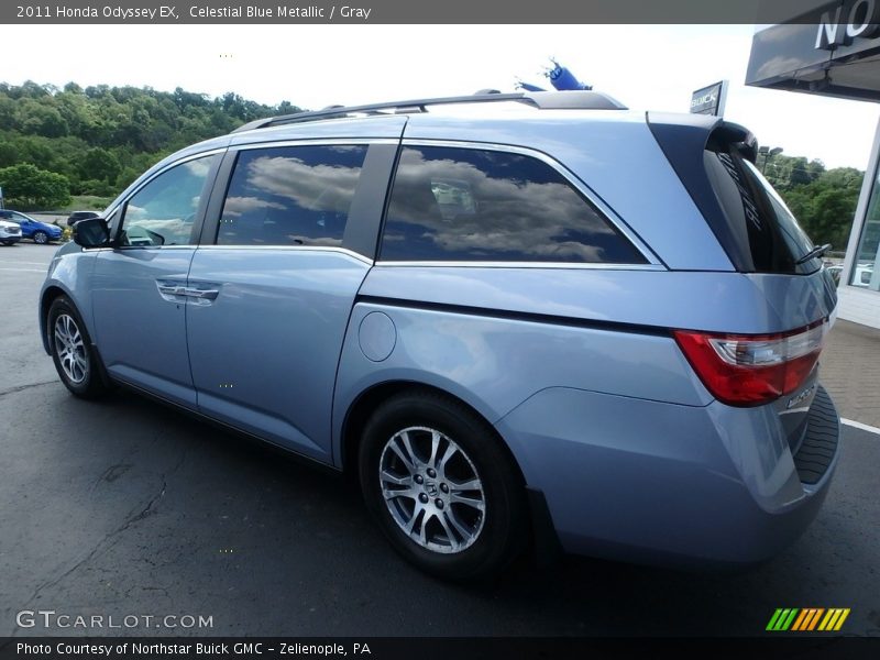 Celestial Blue Metallic / Gray 2011 Honda Odyssey EX