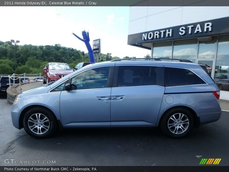 Celestial Blue Metallic / Gray 2011 Honda Odyssey EX