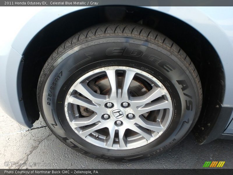 Celestial Blue Metallic / Gray 2011 Honda Odyssey EX