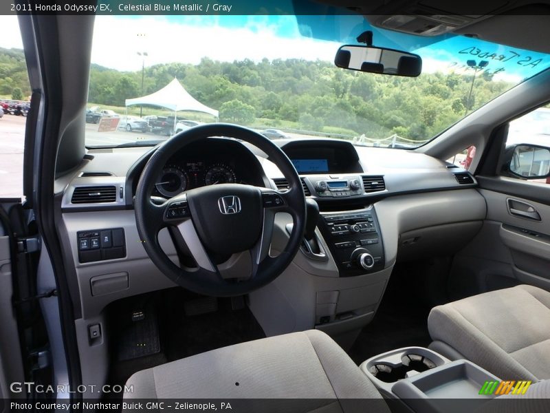 Celestial Blue Metallic / Gray 2011 Honda Odyssey EX
