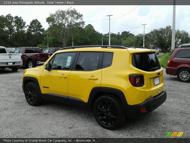 Solar Yellow / Black 2018 Jeep Renegade Altitude