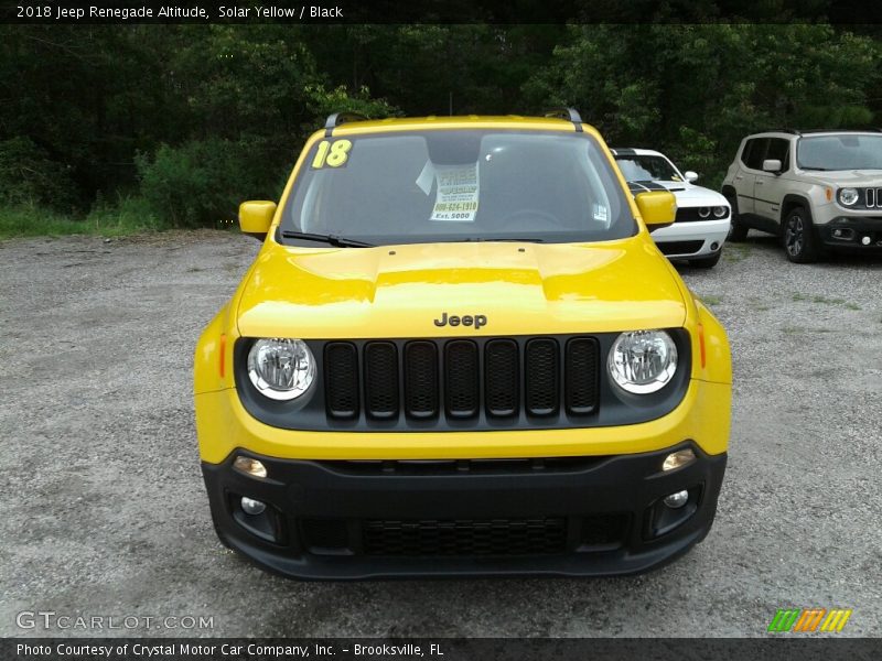 Solar Yellow / Black 2018 Jeep Renegade Altitude