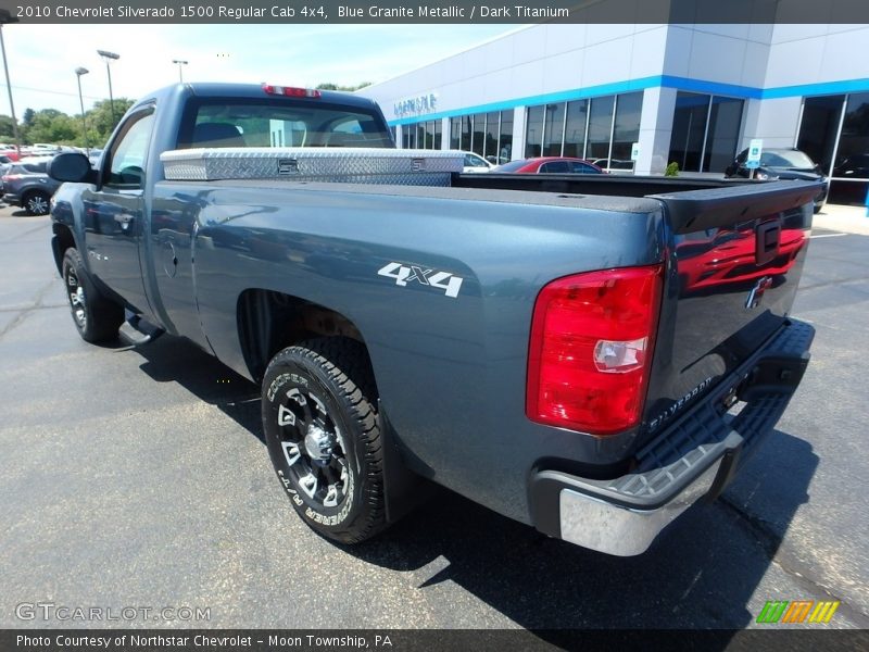 Blue Granite Metallic / Dark Titanium 2010 Chevrolet Silverado 1500 Regular Cab 4x4
