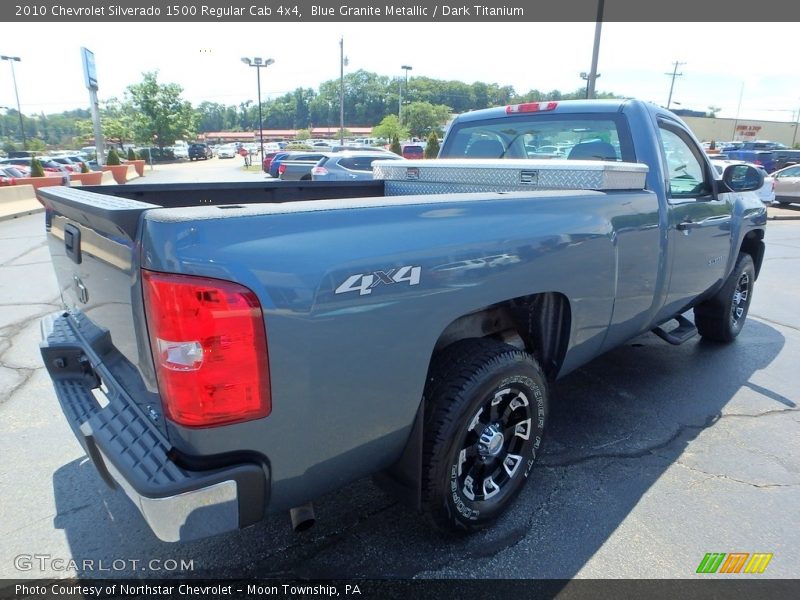 Blue Granite Metallic / Dark Titanium 2010 Chevrolet Silverado 1500 Regular Cab 4x4