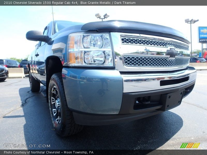 Blue Granite Metallic / Dark Titanium 2010 Chevrolet Silverado 1500 Regular Cab 4x4