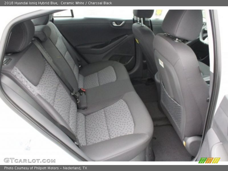 Ceramic White / Charcoal Black 2018 Hyundai Ioniq Hybrid Blue
