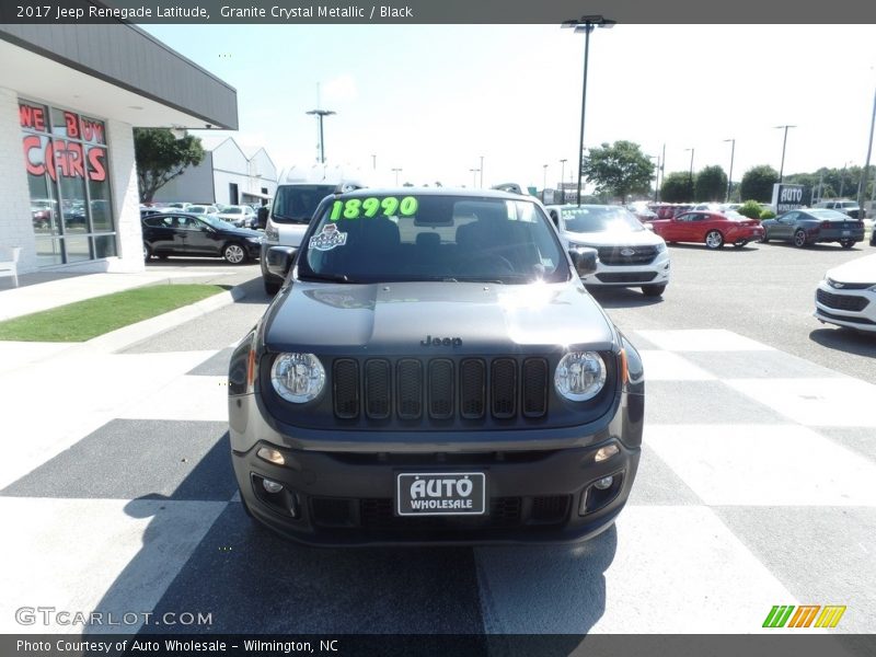Granite Crystal Metallic / Black 2017 Jeep Renegade Latitude