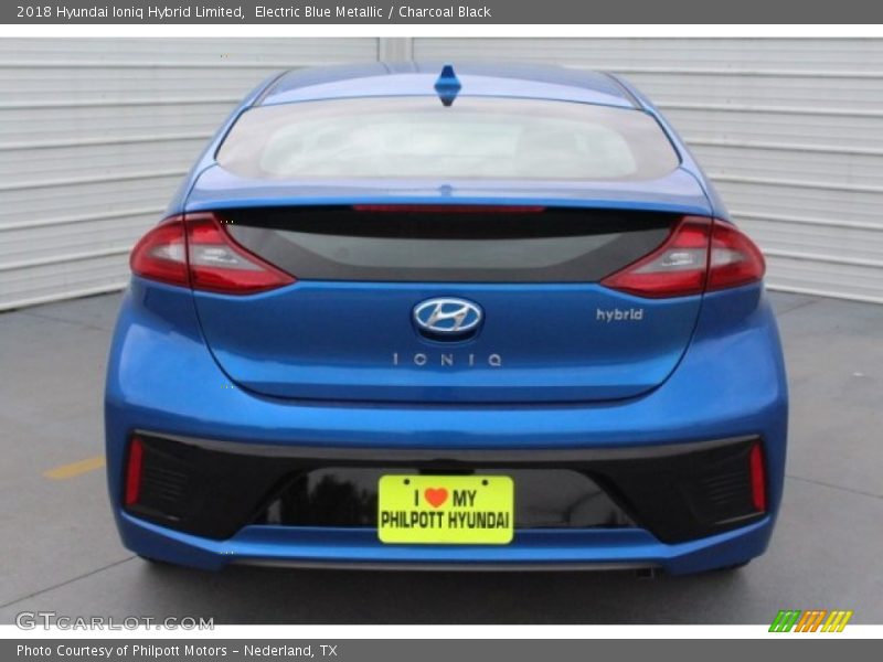 Electric Blue Metallic / Charcoal Black 2018 Hyundai Ioniq Hybrid Limited