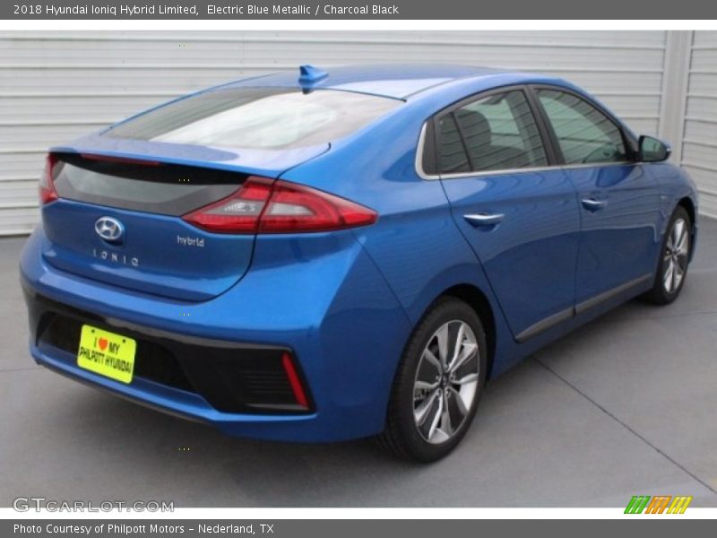 Electric Blue Metallic / Charcoal Black 2018 Hyundai Ioniq Hybrid Limited