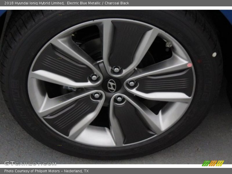 Electric Blue Metallic / Charcoal Black 2018 Hyundai Ioniq Hybrid Limited