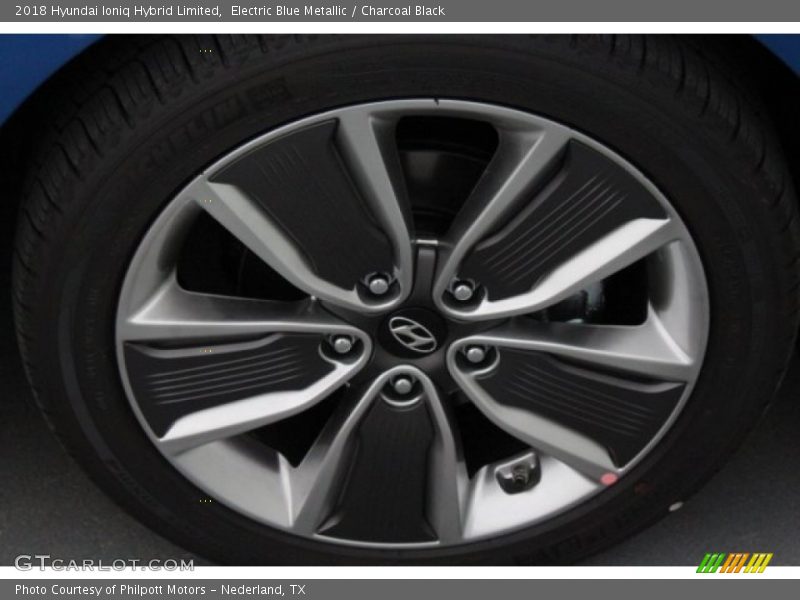 Electric Blue Metallic / Charcoal Black 2018 Hyundai Ioniq Hybrid Limited