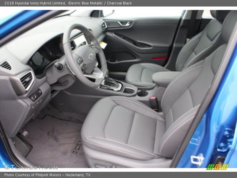 Electric Blue Metallic / Charcoal Black 2018 Hyundai Ioniq Hybrid Limited