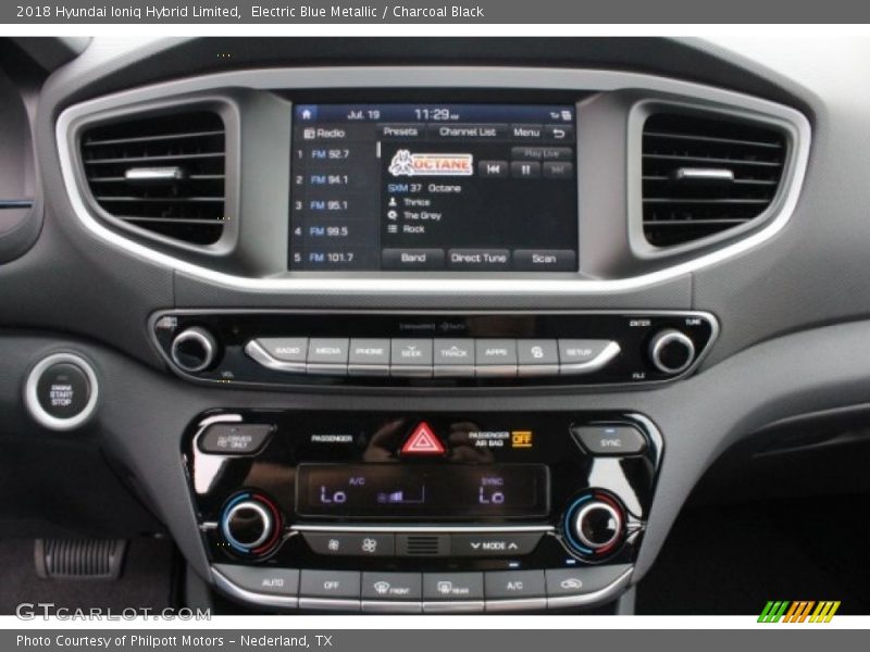 Electric Blue Metallic / Charcoal Black 2018 Hyundai Ioniq Hybrid Limited