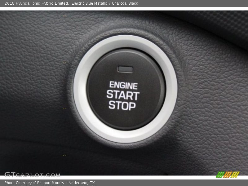 Electric Blue Metallic / Charcoal Black 2018 Hyundai Ioniq Hybrid Limited