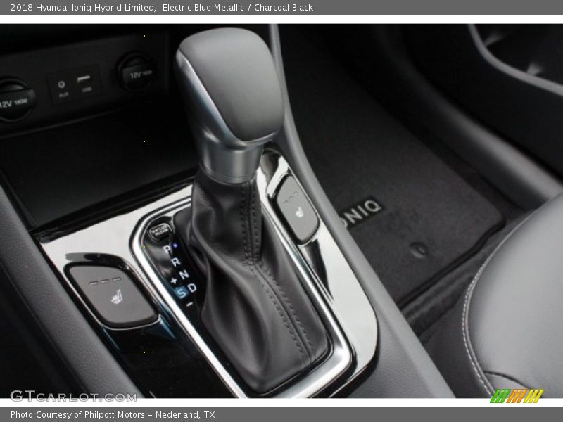 Electric Blue Metallic / Charcoal Black 2018 Hyundai Ioniq Hybrid Limited