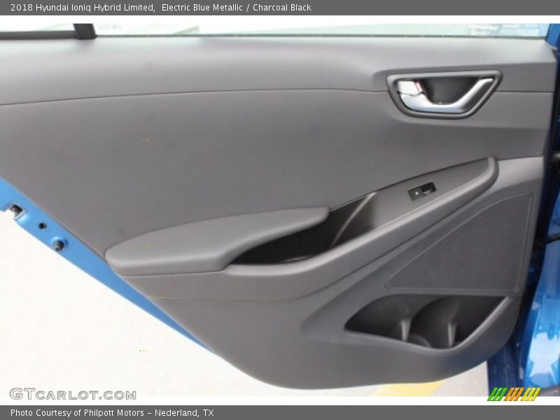 Electric Blue Metallic / Charcoal Black 2018 Hyundai Ioniq Hybrid Limited