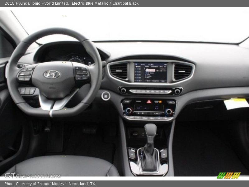 Electric Blue Metallic / Charcoal Black 2018 Hyundai Ioniq Hybrid Limited