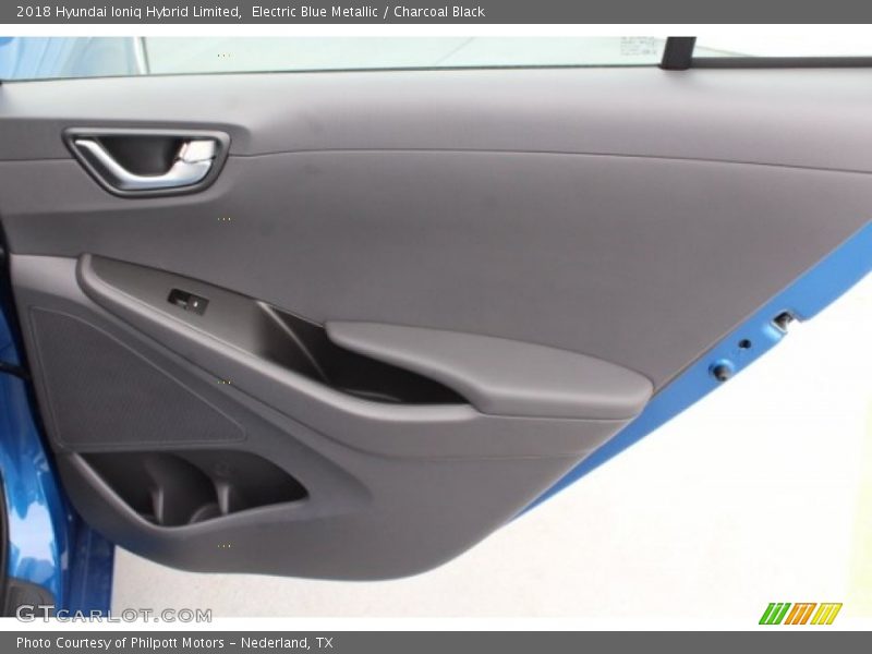 Electric Blue Metallic / Charcoal Black 2018 Hyundai Ioniq Hybrid Limited
