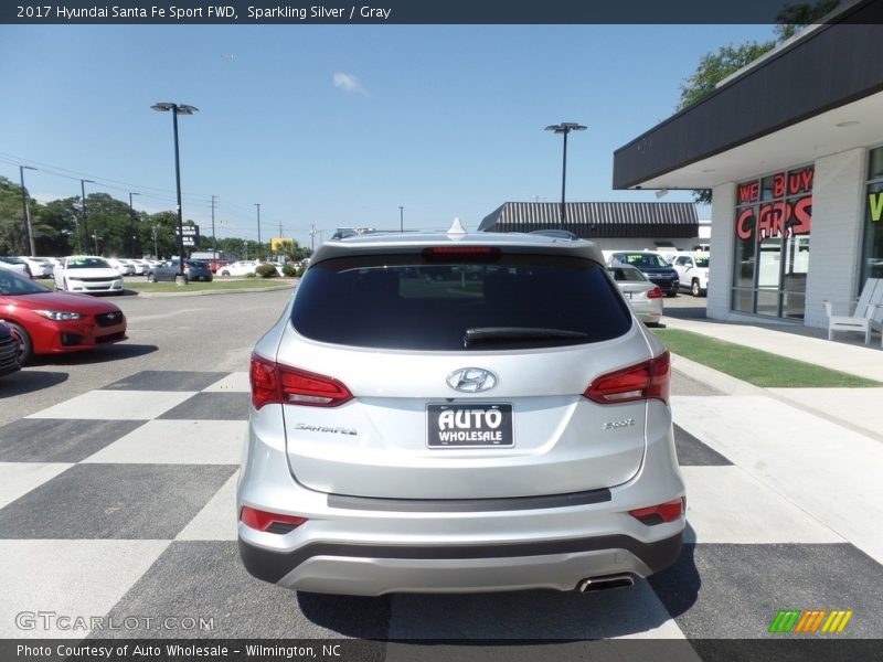 Sparkling Silver / Gray 2017 Hyundai Santa Fe Sport FWD