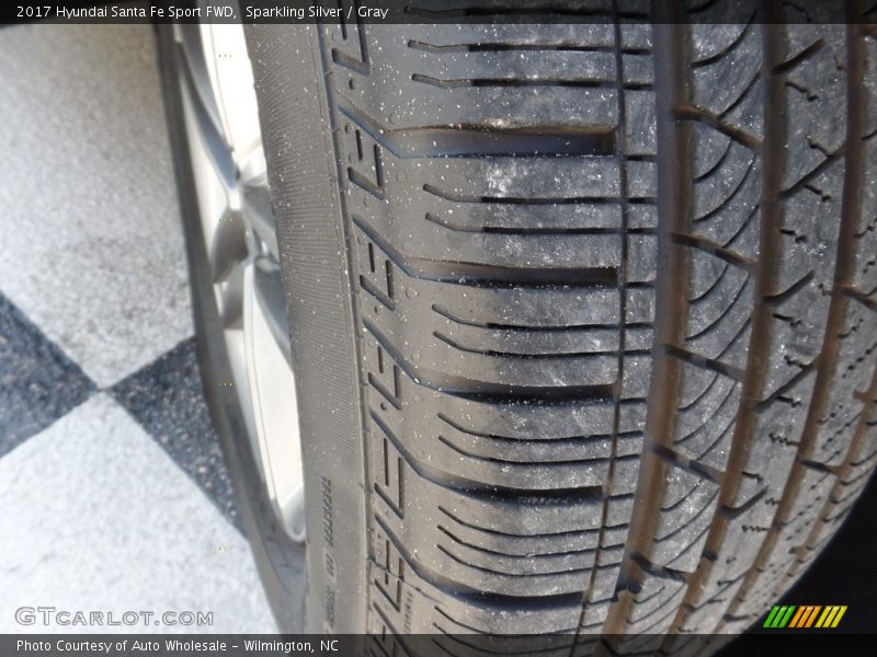 Sparkling Silver / Gray 2017 Hyundai Santa Fe Sport FWD