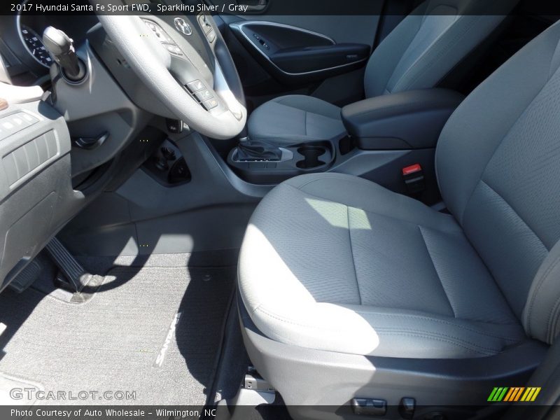 Sparkling Silver / Gray 2017 Hyundai Santa Fe Sport FWD
