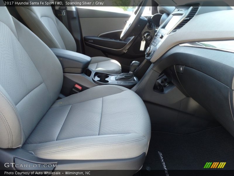Sparkling Silver / Gray 2017 Hyundai Santa Fe Sport FWD