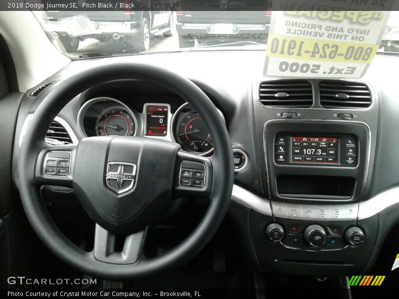 Pitch Black / Black 2018 Dodge Journey SE