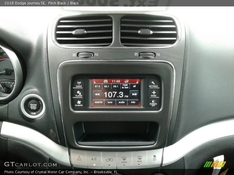 Pitch Black / Black 2018 Dodge Journey SE