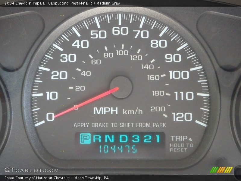 Cappuccino Frost Metallic / Medium Gray 2004 Chevrolet Impala