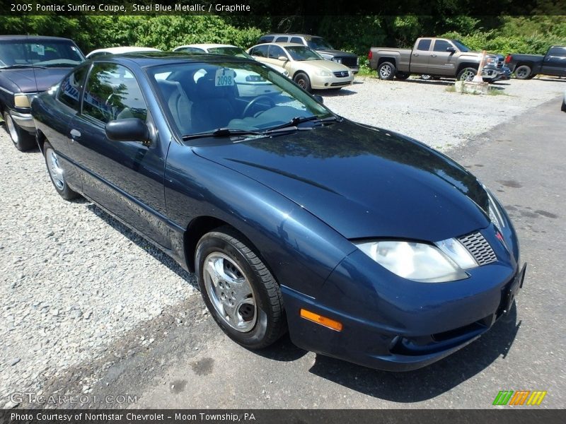 Steel Blue Metallic / Graphite 2005 Pontiac Sunfire Coupe