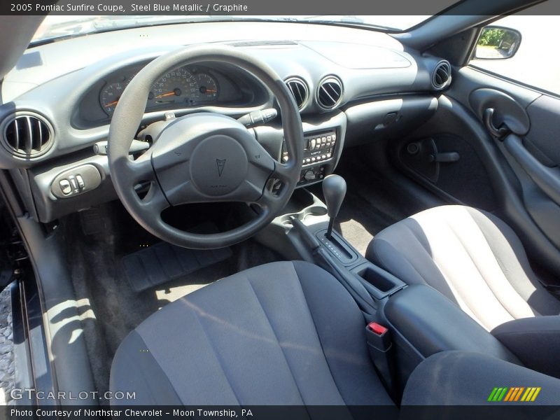 Steel Blue Metallic / Graphite 2005 Pontiac Sunfire Coupe