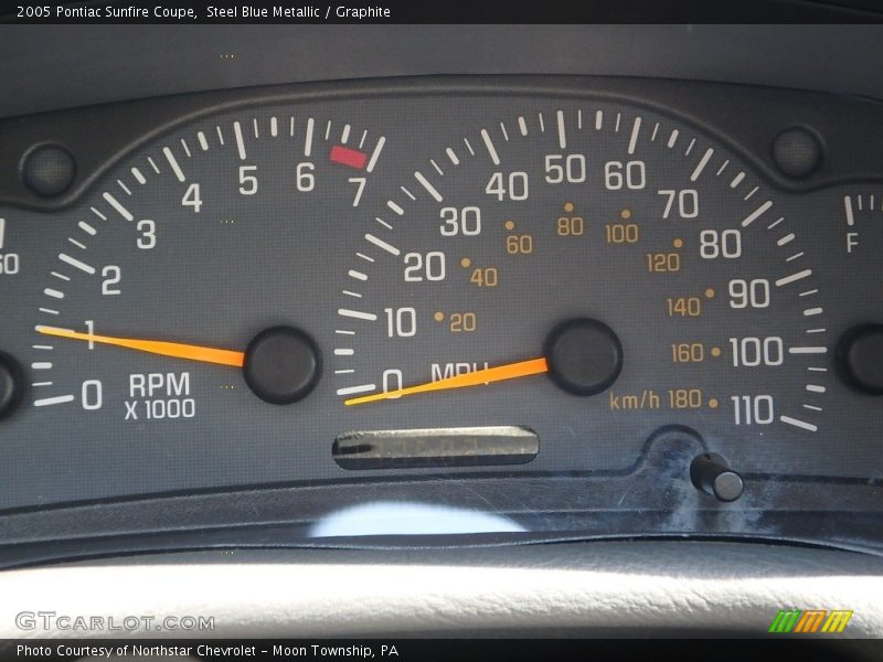 Steel Blue Metallic / Graphite 2005 Pontiac Sunfire Coupe