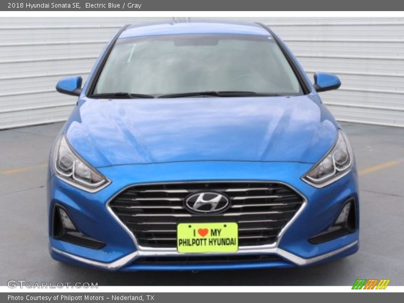 Electric Blue / Gray 2018 Hyundai Sonata SE